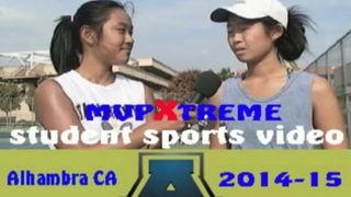 MVPXTREME STUDENT SPORTS VIDEO - ALHAMBRA CALIFORNIA - ALHAMBRA HS GIRLS VARSITY TENNIS 2014-15