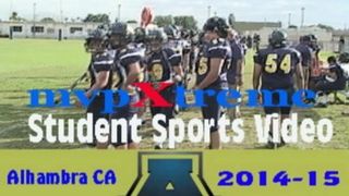 MVPXTREME STUDENT SPORTS VIDEO - ALHAMBRA CALIFORNIA - ALHAMBRA HS JV FOOTBALL WINS AT HOME