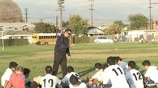 LED BY COACH NETZA BRAVO THE ALHAMBRA HIGH SCHOOL MOOR VARSITY SOCCER TEAM REMAINS UNDEAFEATED WINNING THEIR HOME PRESEASON GAME AGAINST TEMPLE CITY