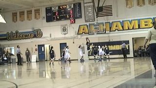 LED BY COACH ERICK WILLIAMS THE ALHAMBRA HIGH SCHOOL MOOR VARSITY GIRLS TEAM LOSE AN EXCITING PRESEASON HOME GAME