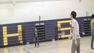 MVPXTREME STUDENT SPORTS VIDEO – ALHAMBRA, CALIFORNIA – Alhambra High School varsity badminton tryouts, it's not 'backyard' game