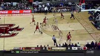 Men's Basketball- USC 75, Boston College 71 - Highlights (12_21_14)