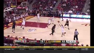 Men's Basketball- USC 76 , Stanford 78 - Highlights (1_11_15)