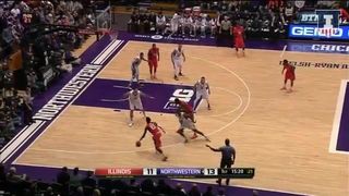 Illinois Men's Basketball Highlights at Northwestern 1_14_15