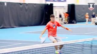 Illinois Men's Tennis vs Green Bay Web Highlights 1_23_