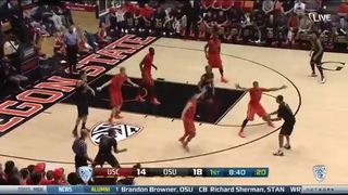 Men's Basketball- USC 55 , Oregon St. 59 - Highlights (