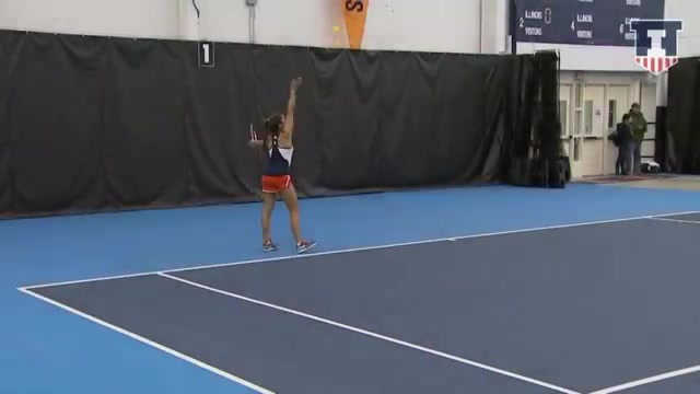 Illinois Women's Tennis vs UIC Web Highlights 1_25_15