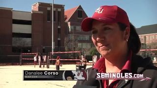 Sand Volleyball Looks To Garnet & Gold Game