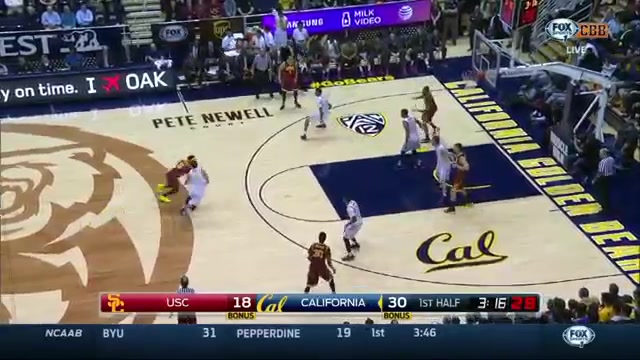 Men's Basketball- USC 69 , Cal 70 - Highlights (2_05_15