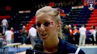 Illinois Women's Gymnastics Heather Foley Post Meet