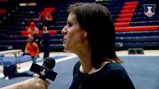 Illinois Women's Gymnastics Kim Landrus Post Meet