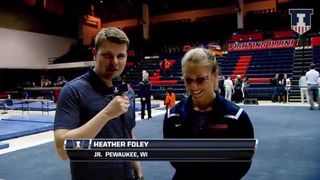 Illinois Women's Gymnastics Heather Foley