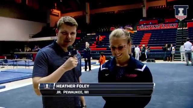 Illinois Women's Gymnastics Heather Foley