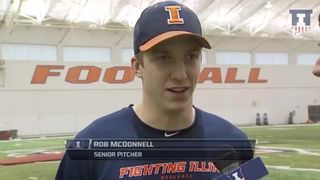 Illinois Baseball Senior Rob McDonnell Interview 2_9_15