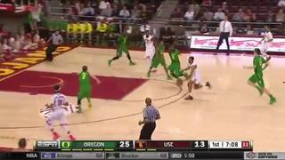 Men's Basketball- USC 75 , Oregon 80