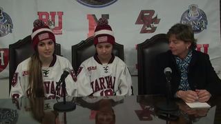 Post Game- Women's Hockey Upsets BC to Earn 14th Beanpo