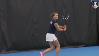 Illinois Women's Tennis vs Notre Dame Highlights 2_14_1