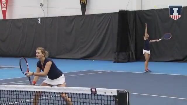 Illinois Women's Tennis vs Notre Dame Highlights 2_14_1