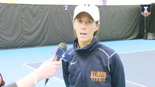 Illinois Women's Tennis Coach Michelle Dasso Post-Meet