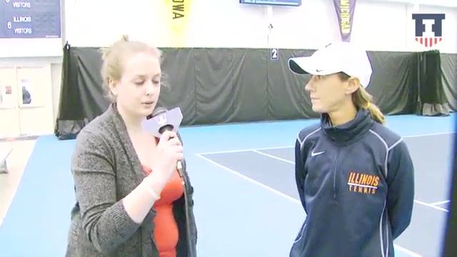 Illinois Women's Tennis Coach Michelle Dasso Post-Meet