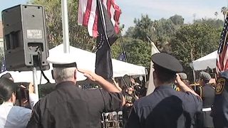 Councilmember Jose Huizar Veterans Monument ribbon-cutt