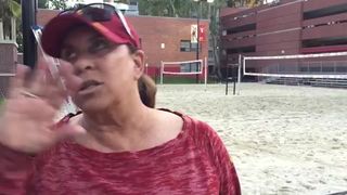 USC Sand Volleyball- Trojans Win 2015 Opener Over TCU