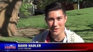 UCSD Fencing's David Hadler on KUSI.