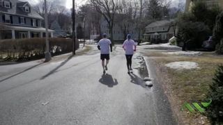 Wellesley Couple Running 2015 Marathon