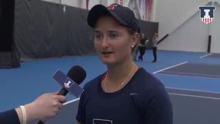Illinois Women's Tennis Melissa Kopinski vs Iowa