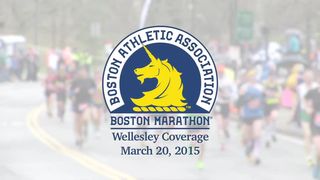 2015 Boston Marathon from Wellesley