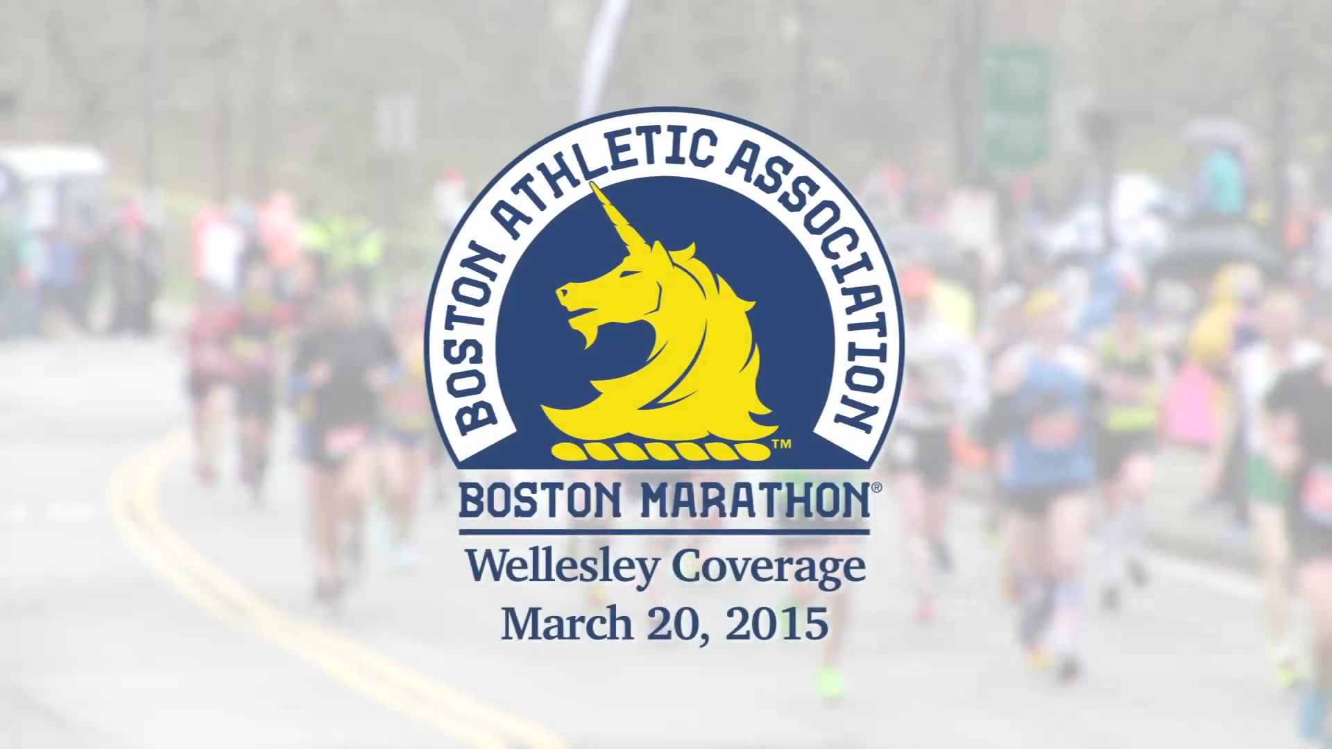 2015 Boston Marathon from Wellesley