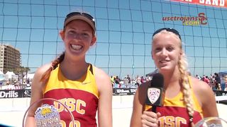USC Sand Volleyball - Sara and Kelly Clinch AVCA Pairs