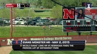 Nicole Evans Crushes Home Run at Nebraska