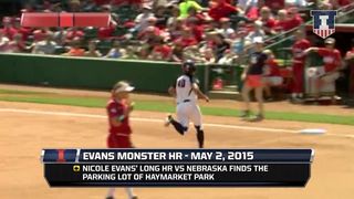 Nicole Evans Crushes Home Run at Nebraska