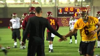 USC Football - Fall Camp Practice #1 Interviews