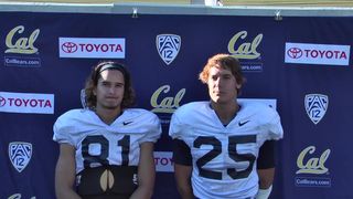 Cal Football: Chad Hansen and Kanawai Noa Post Practice