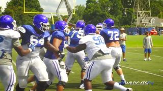Football Open Practice Sights and Sounds 8-18-15