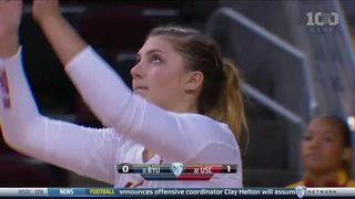 Women's Volleyball: USC 3, BYU 0 - Highlights