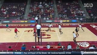 Women's Volleyball: USC 3, UNM 0 - Highlights (9/11/15)
