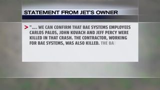 3 people identified in plane crash.