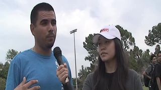 Evelyn Ha with the Tigers Sports Report Ep 2