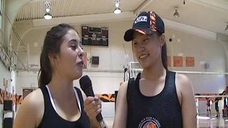 Evelyn Ha with the Tigers Sports Report Ep 3