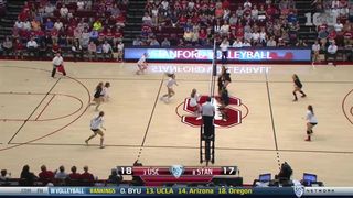 Women's Volleyball: USC 3, Stanford 2 - Highlights