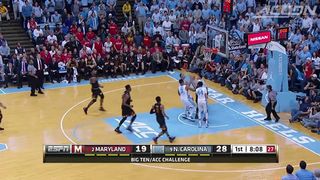 Marcus Paige to Brice Johnson for Monster Dunk