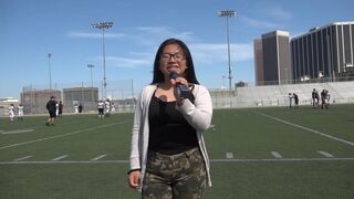 Girls on Football Contreras HS