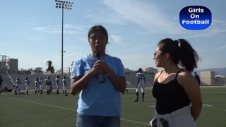 Girls on Football Contreras HS