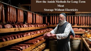 This is how the Amish store meat and it doesn't spoil for years! without a refrigerator!