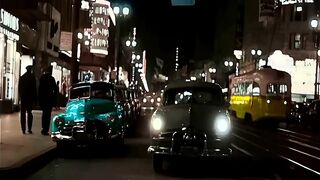 1940s - Downtown Los Angeles in color [60fps,Remastered] w_sound design added