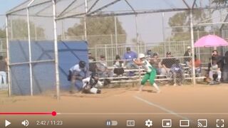 # 21 Maya Cardoza Smashes 2 Home Runs Eagle Rock Victory over Wilson 27-15